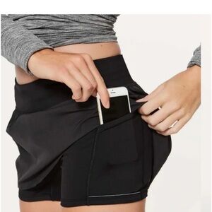 Lululemon Final Lap Skirt Black 4